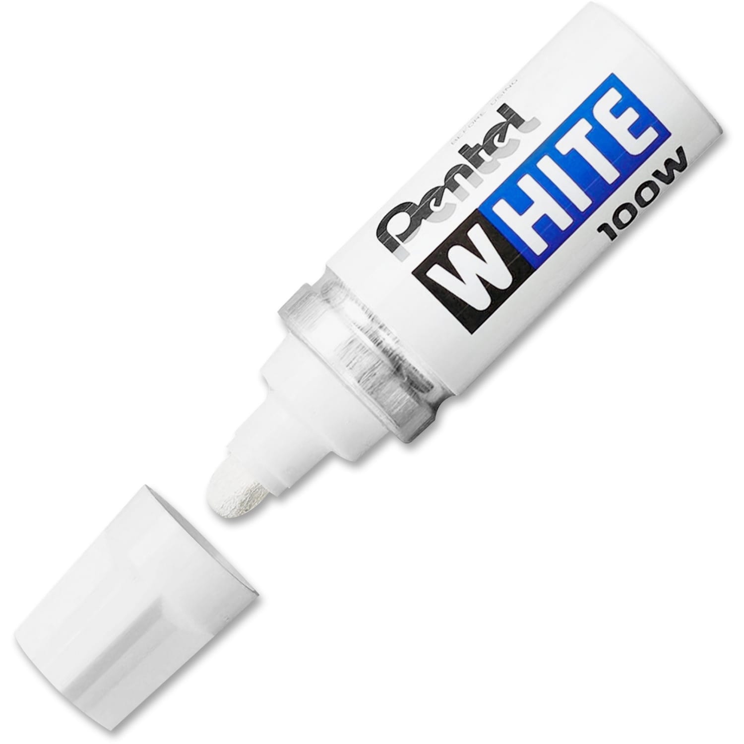Pentel Felt Tip White Marker, Broad Point - Image 3