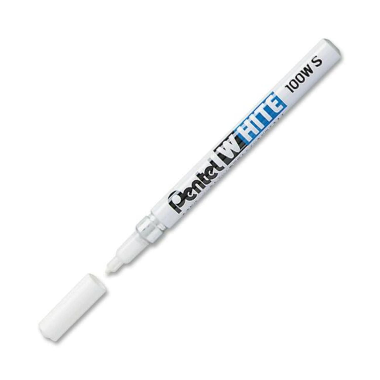 Pentel Felt Tip White Marker, Fine Point - Image 3