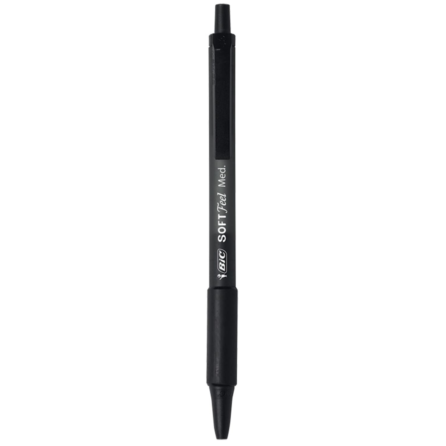 BIC Soft Feel Retractable Ball Point Pen, Medium Point, 1.0MM, Black, Pack Of 18 - Image 3