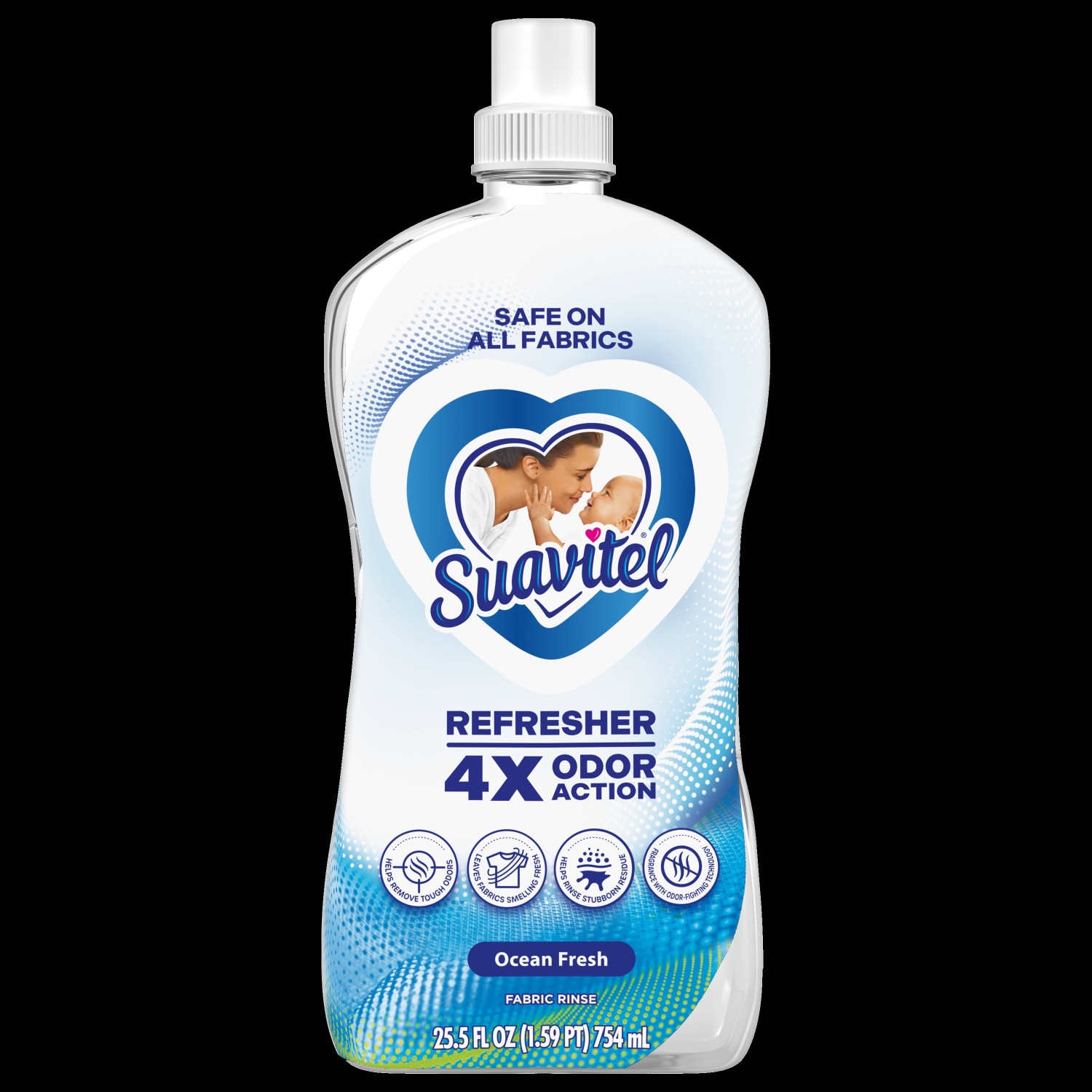 Suavitel Refresher Fabric Rinse, Ocean Fresh Scent, 25.5 Oz, Case Of 10 Bottles - Image 3
