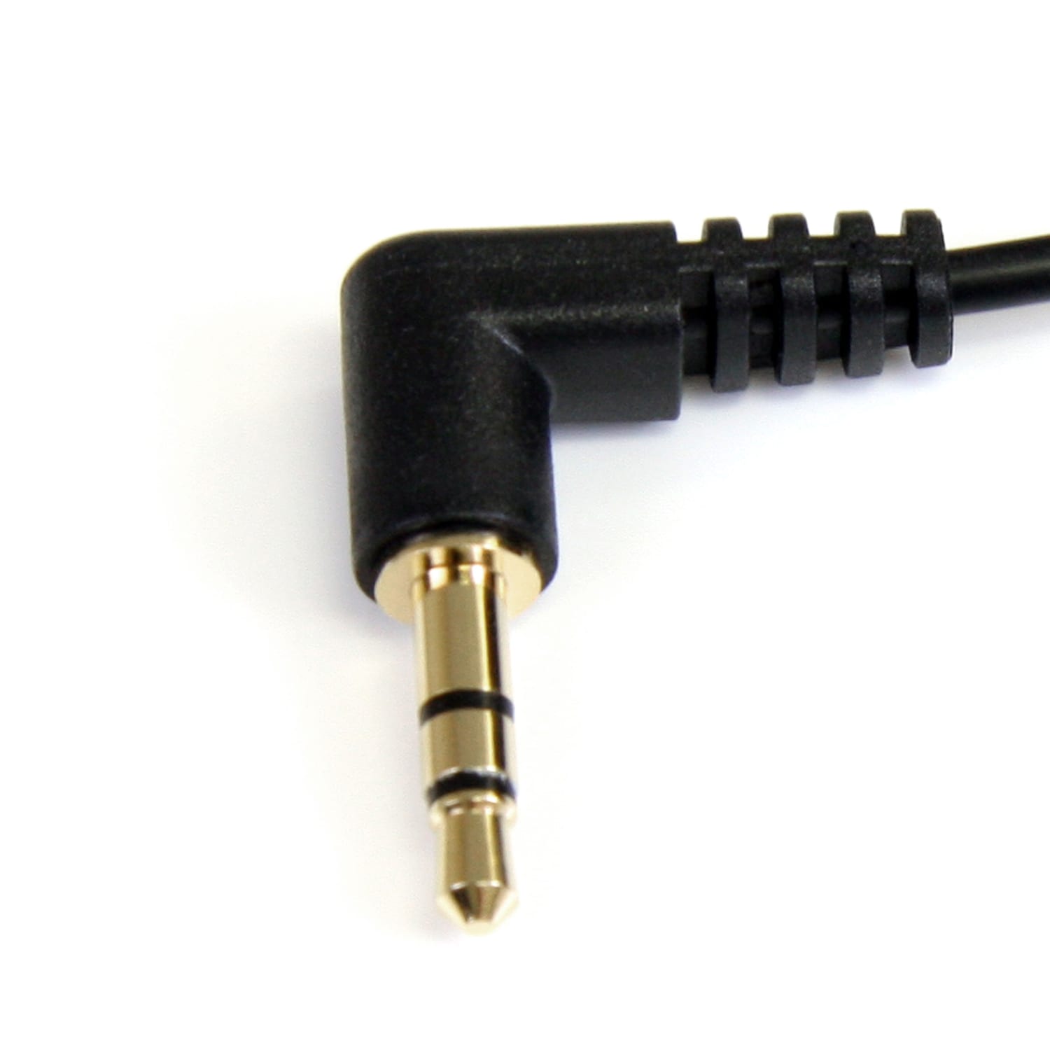 StarTech.com 3 ft Slim 3.5mm Right Angle Stereo Audio Cable - M/M - Easily connect an iPod or other MP3 player to a car stereo - Image 3
