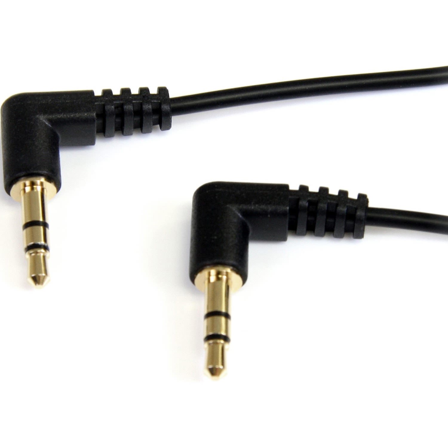 StarTech.com 3 ft Slim 3.5mm Right Angle Stereo Audio Cable - M/M - Easily connect an iPod or other MP3 player to a car stereo - Image 5