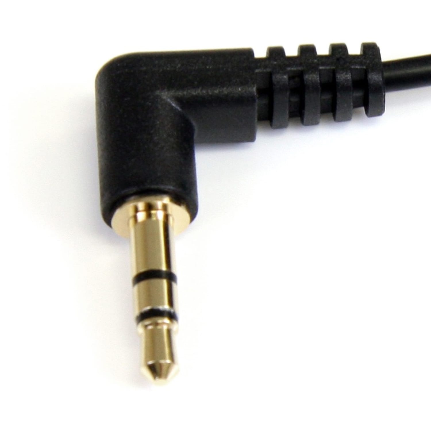 StarTech.com 3 ft Slim 3.5mm Right Angle Stereo Audio Cable - M/M - Easily connect an iPod or other MP3 player to a car stereo - Image 6