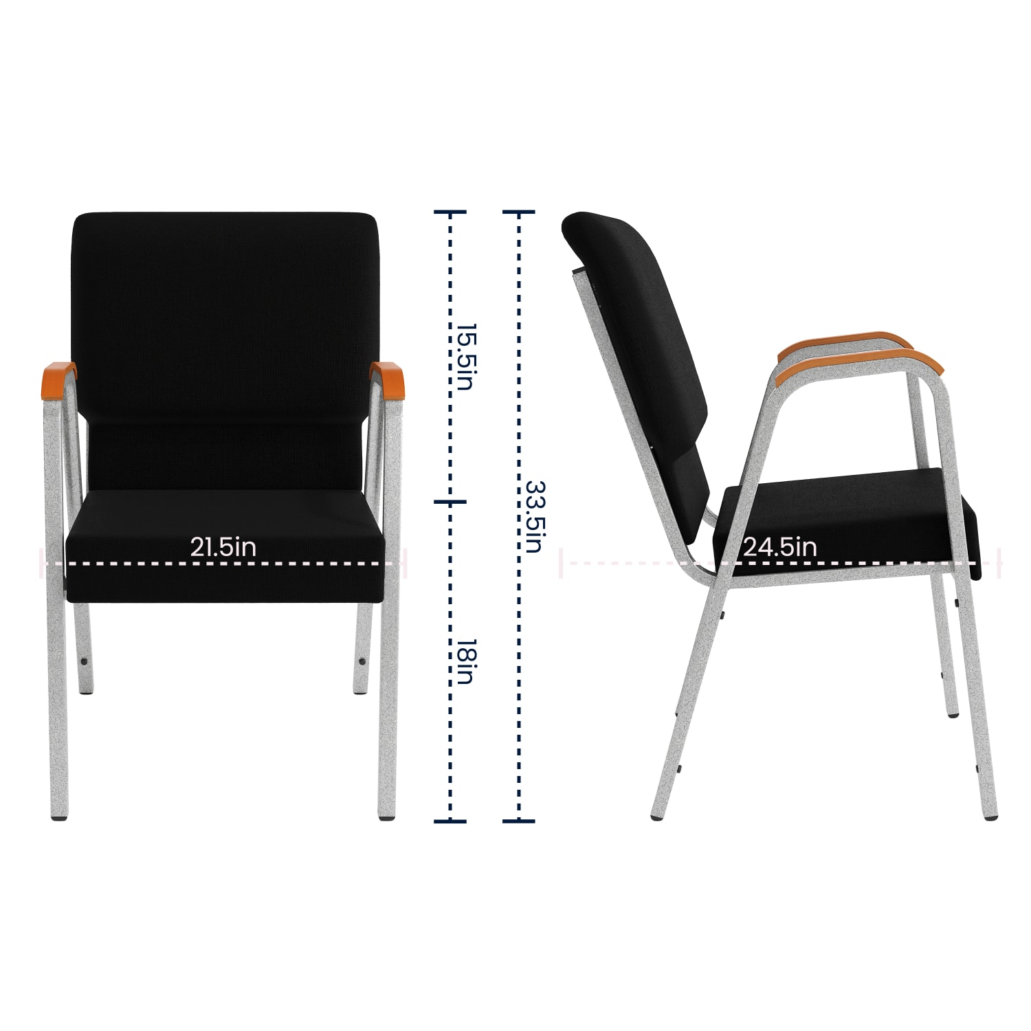 Flash Furniture HERCULES Series Stacking Wood Accent Arm Church Chair BlackSilver PopularChairscom Flash Furniture HERCULES Series Stacking Wood Accent Arm Church Chair BlackSilver PopularChairscom
