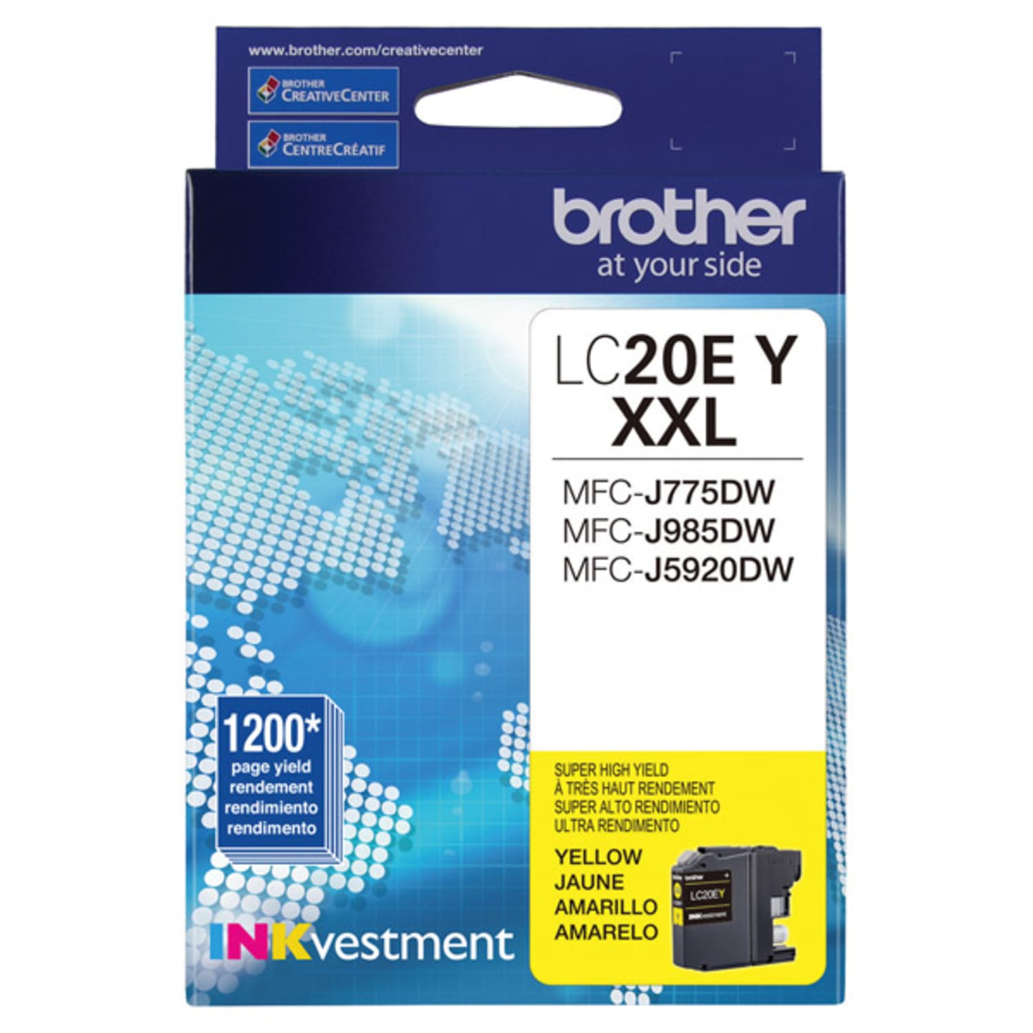 Brother LC20 Yellow Extra-High-Yield Ink Cartridge, LC20EY - Image 3