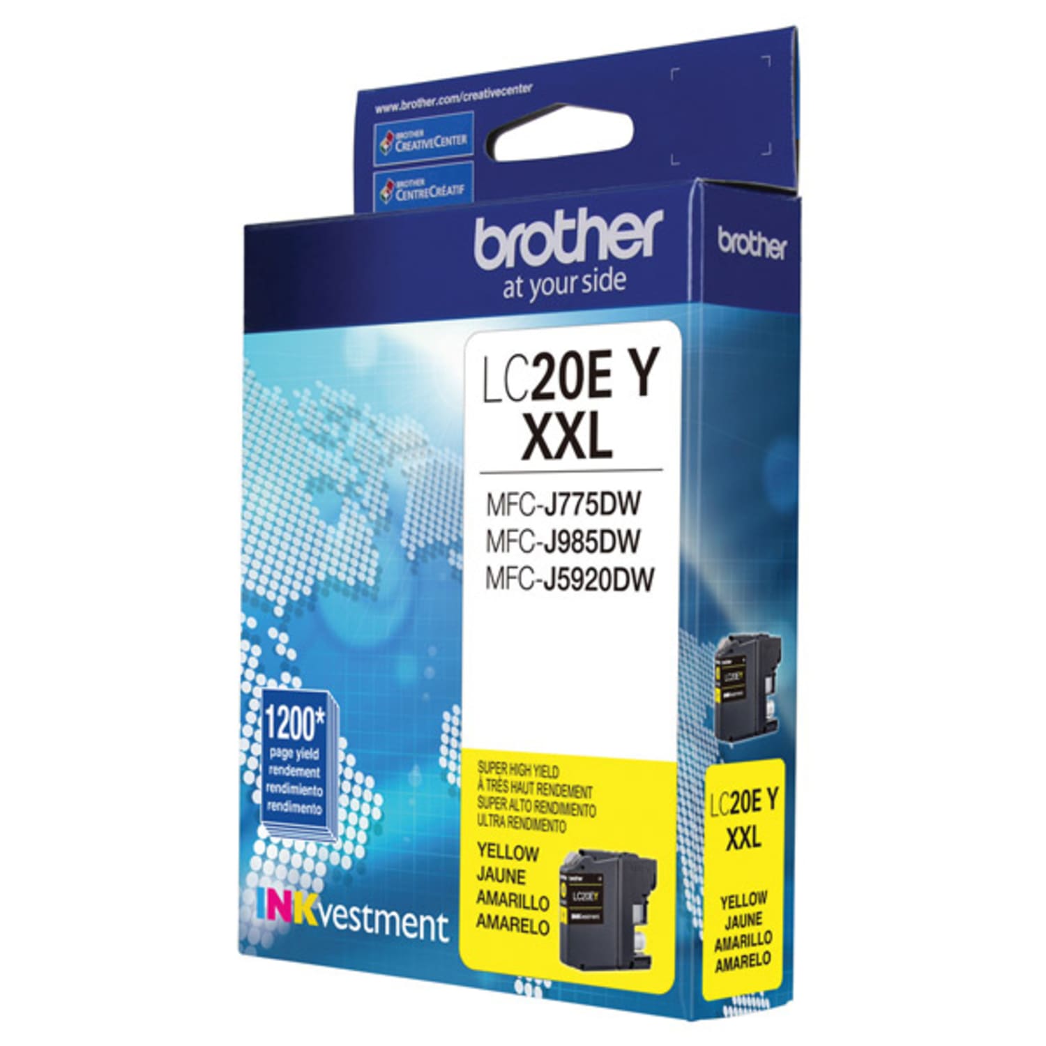 Brother LC20 Yellow Extra-High-Yield Ink Cartridge, LC20EY - Image 4