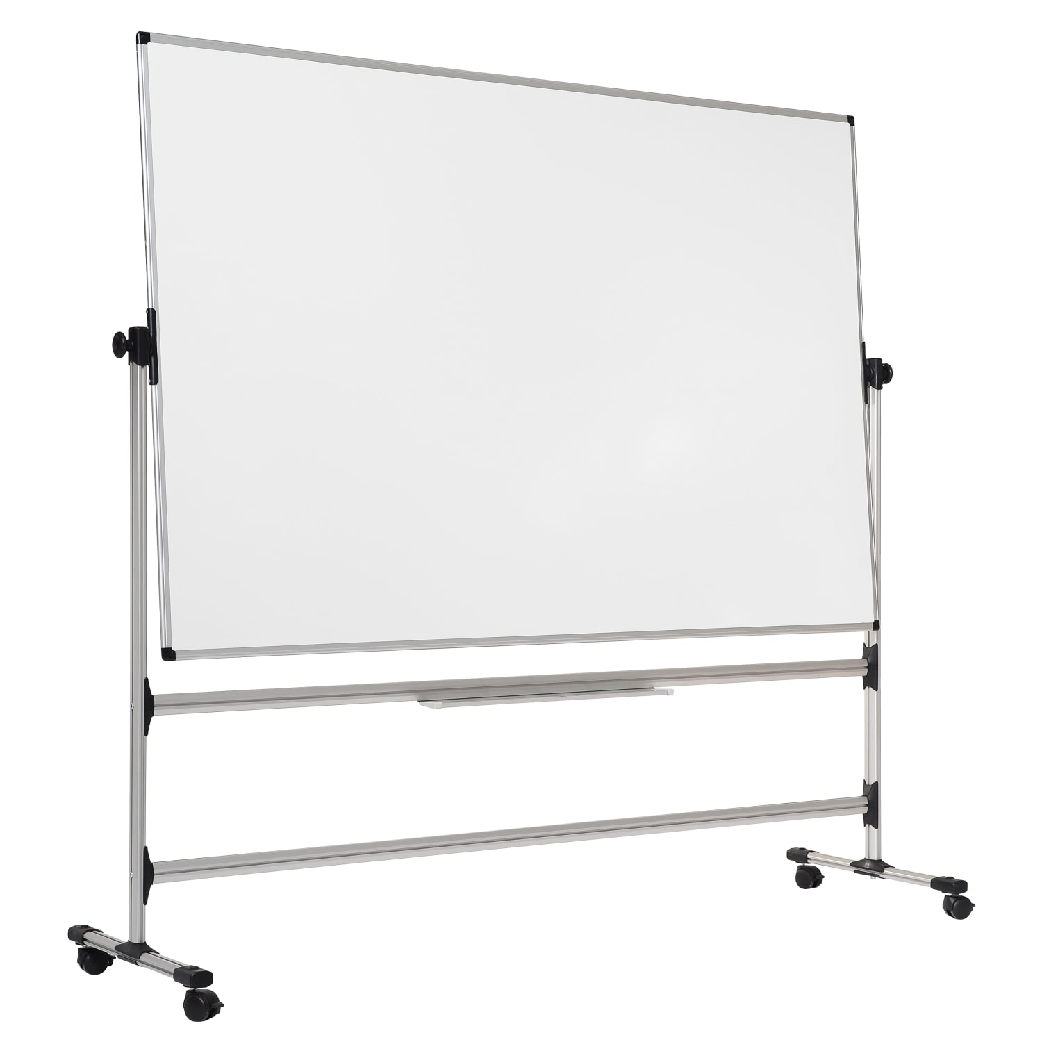 MasterVision Earth Easy Clean Revolving Mobile Easel, 47 1/4in x 70 13/16in, Silver - Image 3