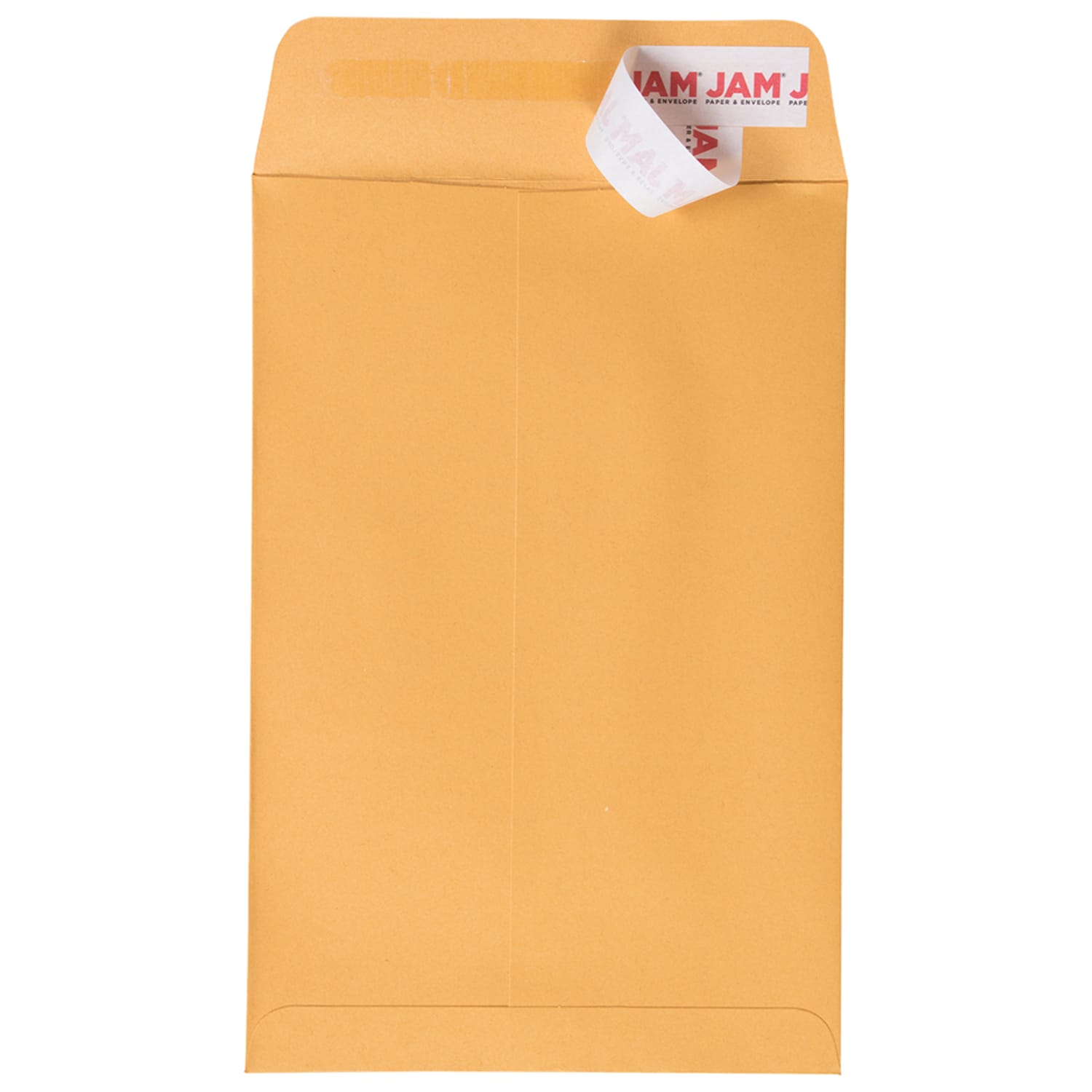 JAM Paper Open End Envelopes, 6in x 9in, Peel & Seal, Brown, Pack Of 50 Envelopes - Image 3