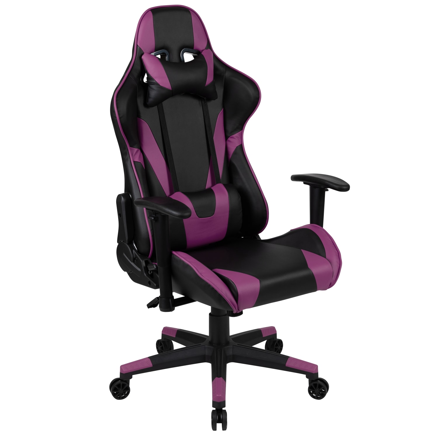 Flash Furniture X20 Ergonomic LeatherSoft HighBack Racing Gaming Chair Purple PopularChairscom Flash Furniture X20 Ergonomic LeatherSoft High Back Racing Gaming Chair Purple PopularChairscom