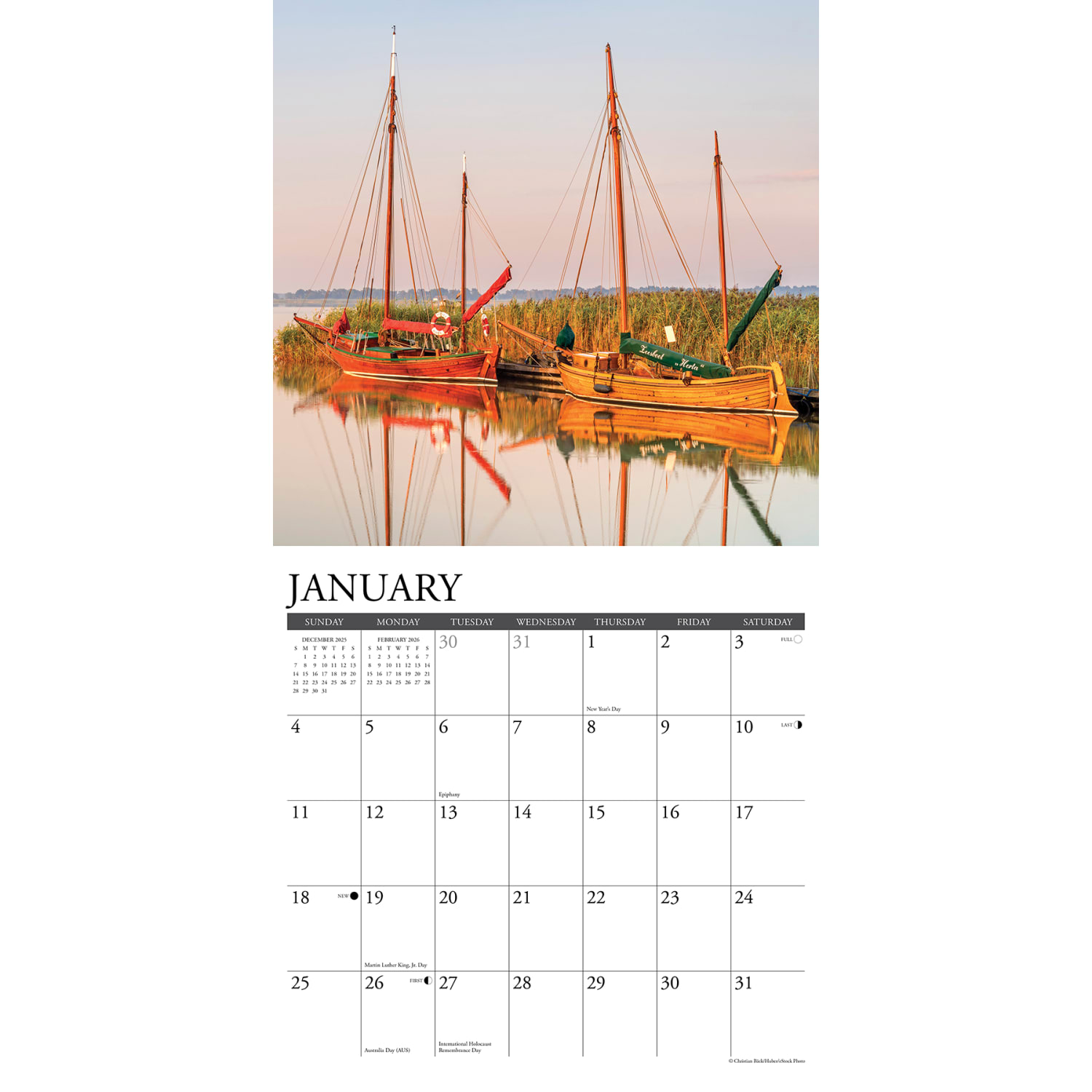 2026 Willow Creek Press Sports Monthly Wall Calendar, 12in x 12in, Sailing, January To December, 52631 - Image 3