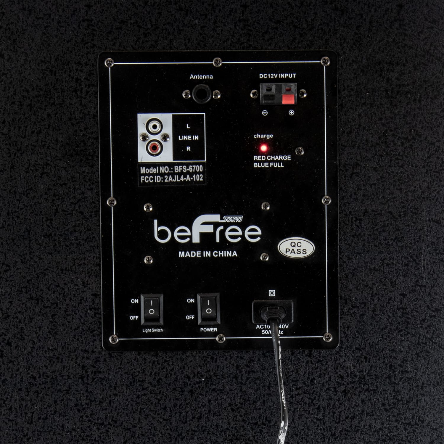BeFree Sound Triple Portable Bluetooth Subwoofer Speaker With Party Lights, 99597500M - Image 4