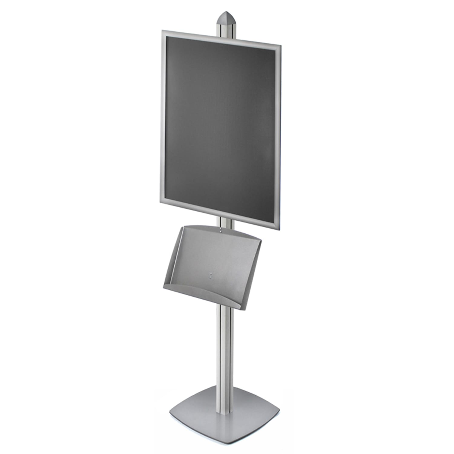 Azar Displays Sky Tower Display Kit, Brochures, 22in x 28in, Silver