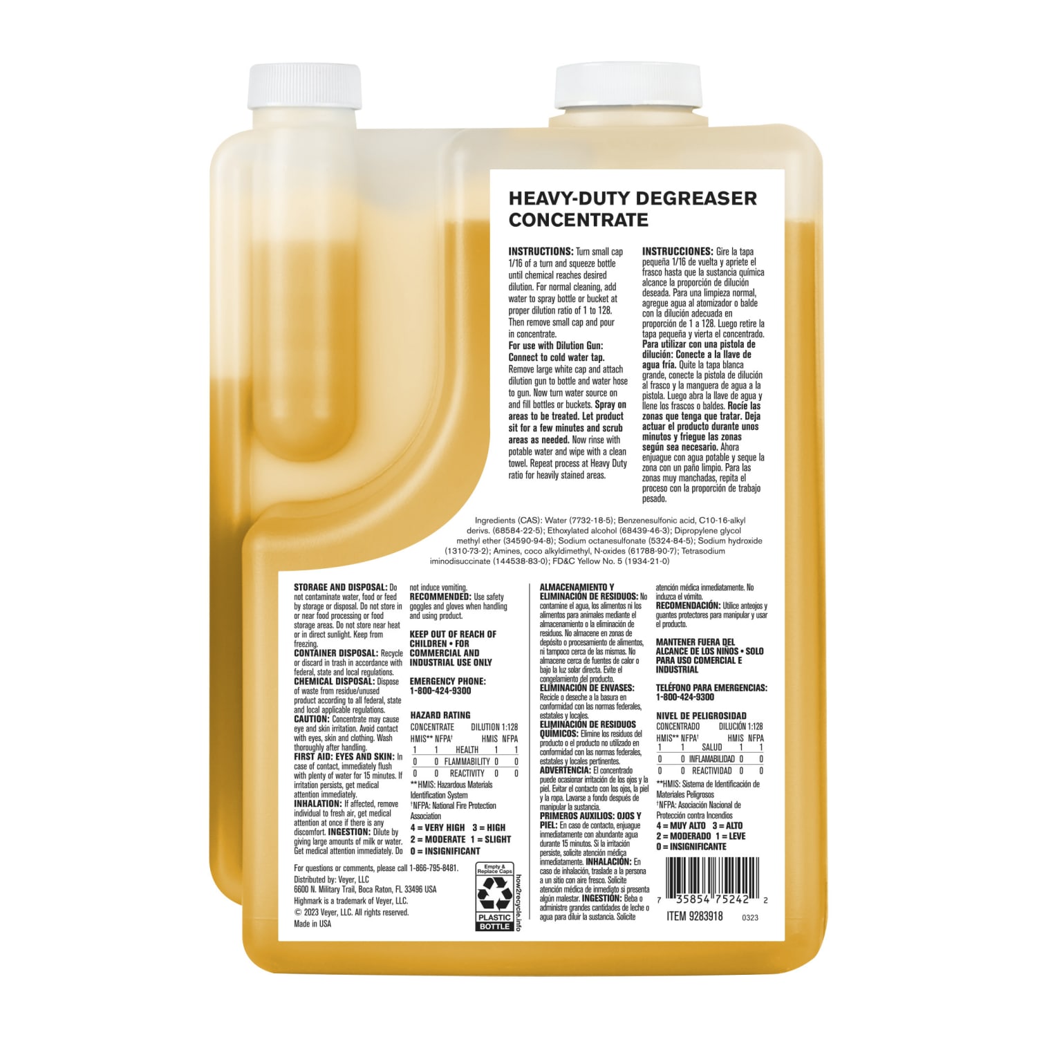 Highmark ECO Heavy-Duty Degreaser Concentrate, 2 Liters - Image 3