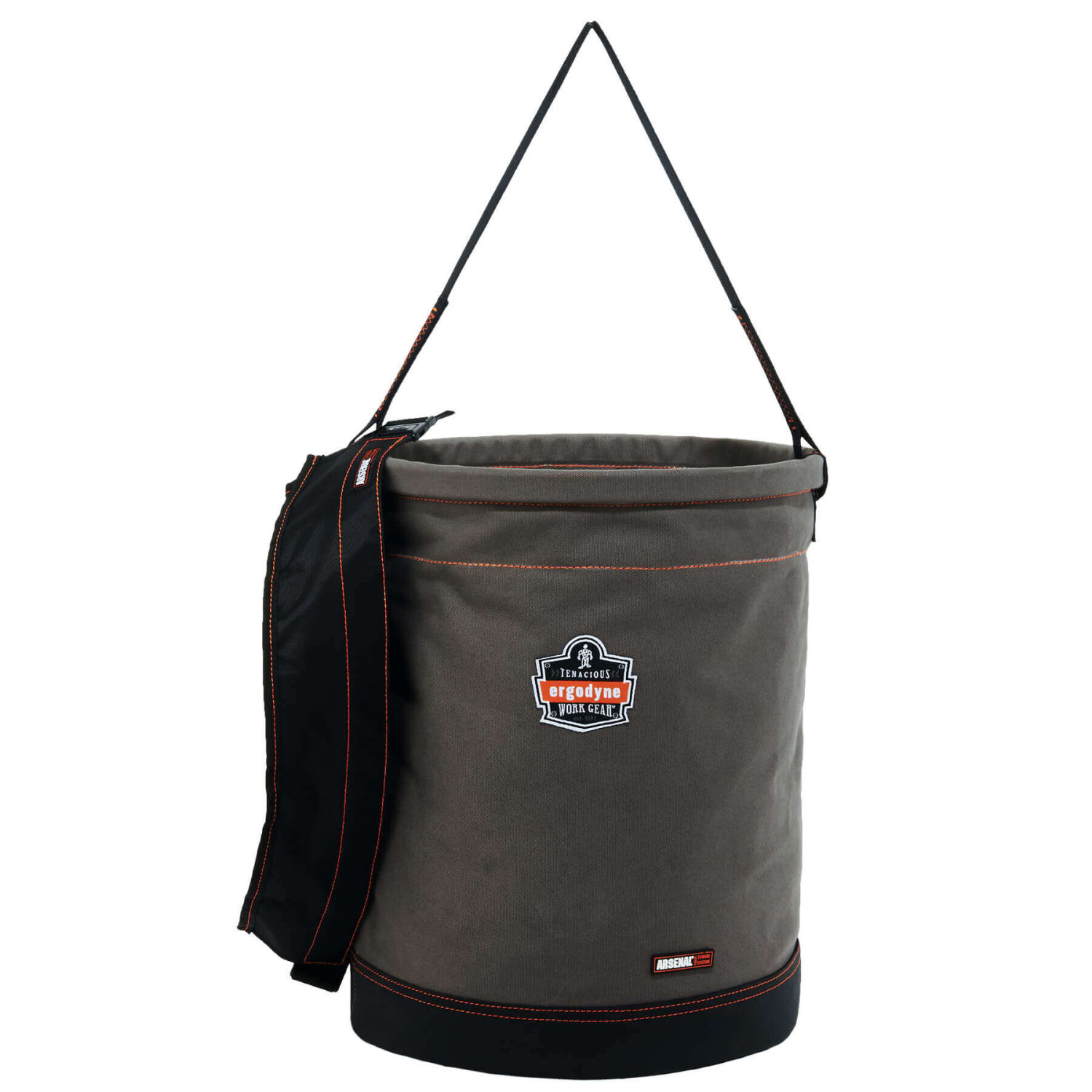 Ergodyne Arsenal 5935T XL Canvas Hoist Bucket With Top, 20in x 16in, Gray - Image 3