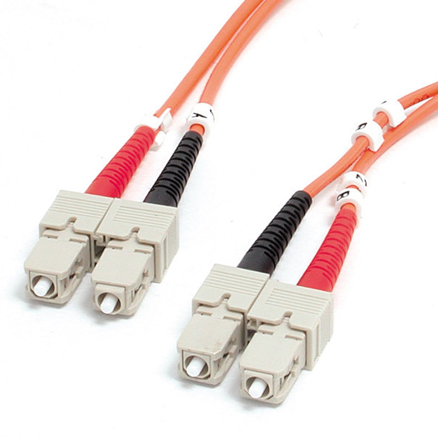 StarTech.com 1m Fiber Optic Cable - Multimode Duplex 62.5/125 - LSZH - SC/SC - OM1 - SC to SC Fiber Patch Cable - Connect fiber network devices for high-speed transfers with LSZH rated cable - 1m SC Fiber Optic Cable - Image 3