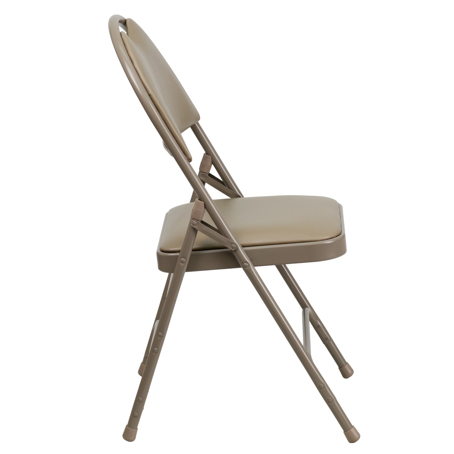Flash Furniture HERCULES Series Extra Large Ultra Premium Triple Braced MetalVinyl Folding Chairs With Easy Carry Handles Beige Pack Of 2 Chairs PopularChairscom
