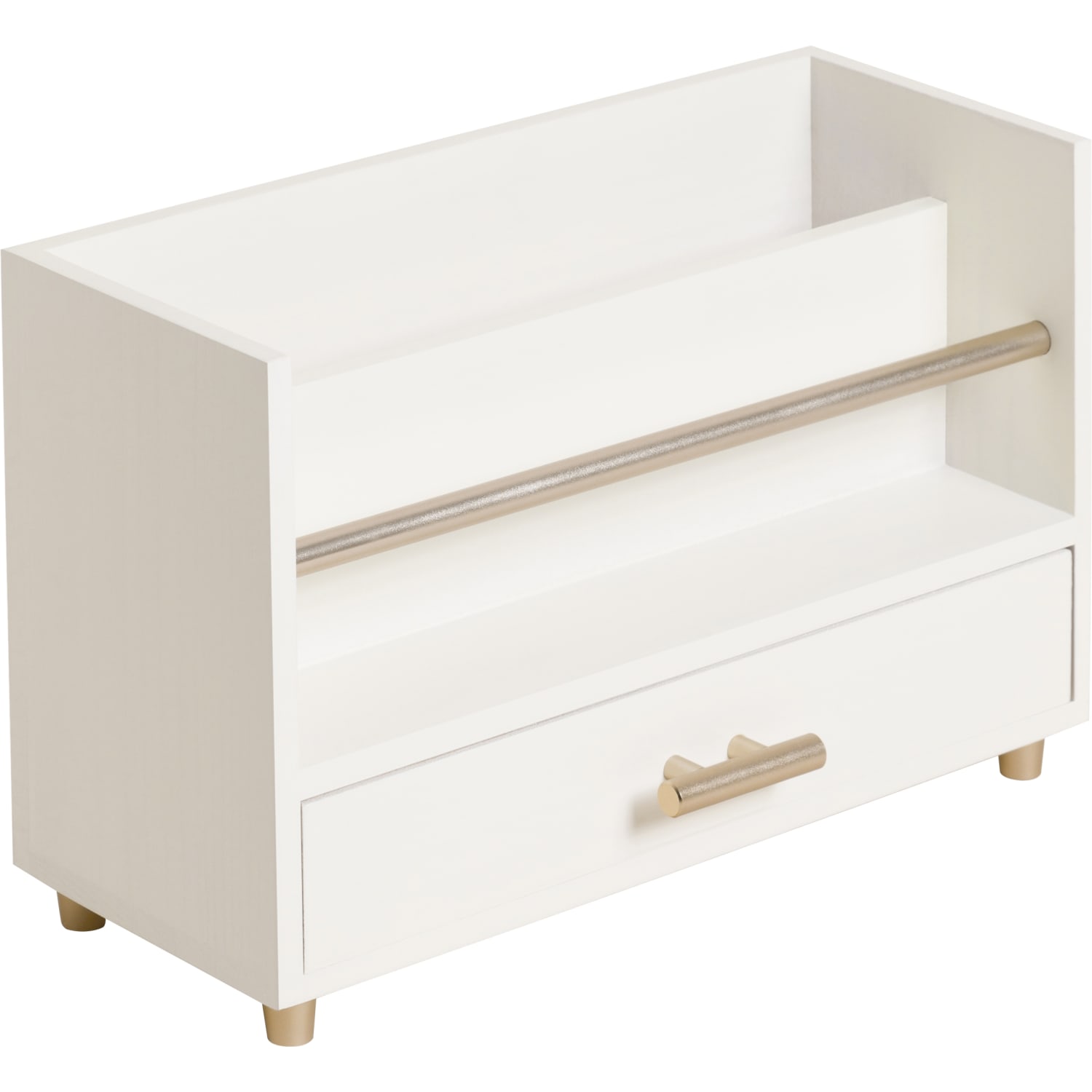 U Brands Juliet Collection Letter Sorter, 6inH x 9 1/2inW x 3 3/4inD, Pine Wood/Gold - Image 3