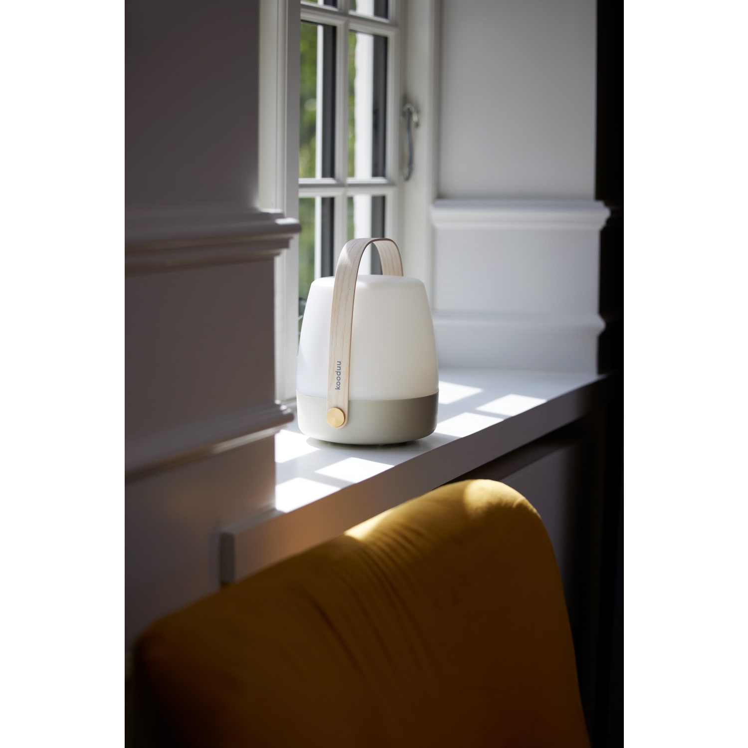Kooduu Lite Up Play Cordless Indoor/Outdoor JBL Speaker Lamp, Sand - Image 3