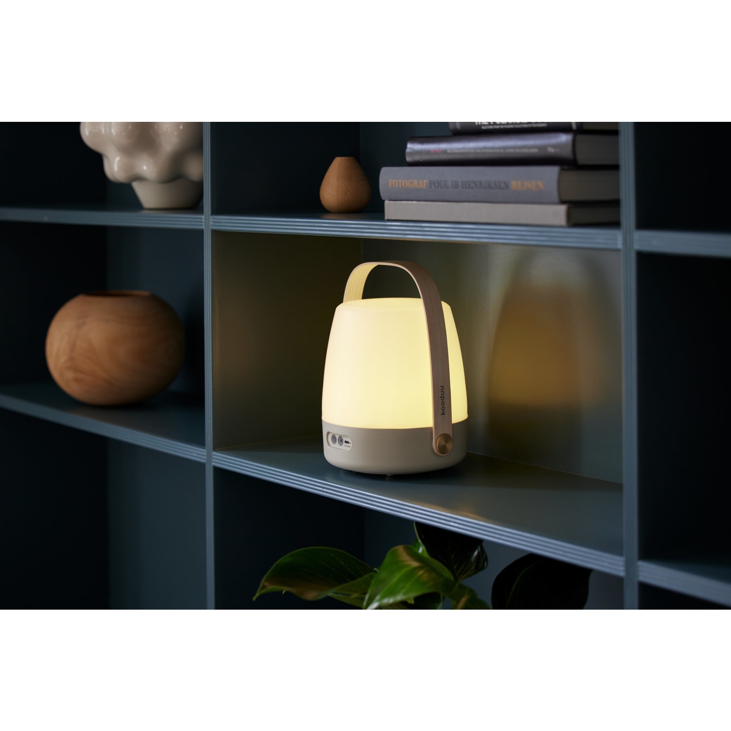 Kooduu Lite Up Play Mini Cordless Indoor/Outdoor JBL Speaker Lamp, Sand - Image 4