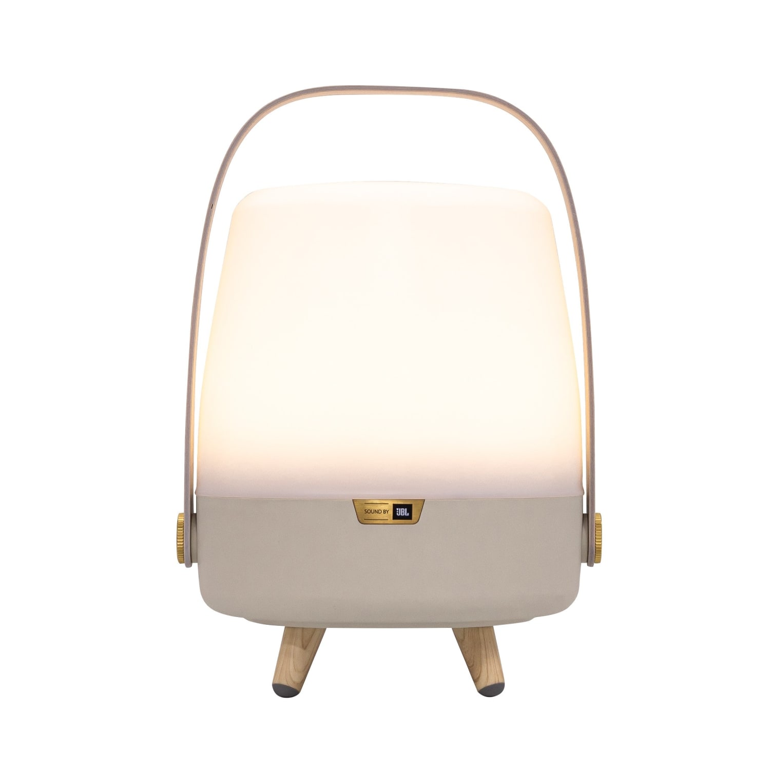 Kooduu Lite Up Play Mini Cordless Indoor/Outdoor JBL Speaker Lamp, Sand - Image 5