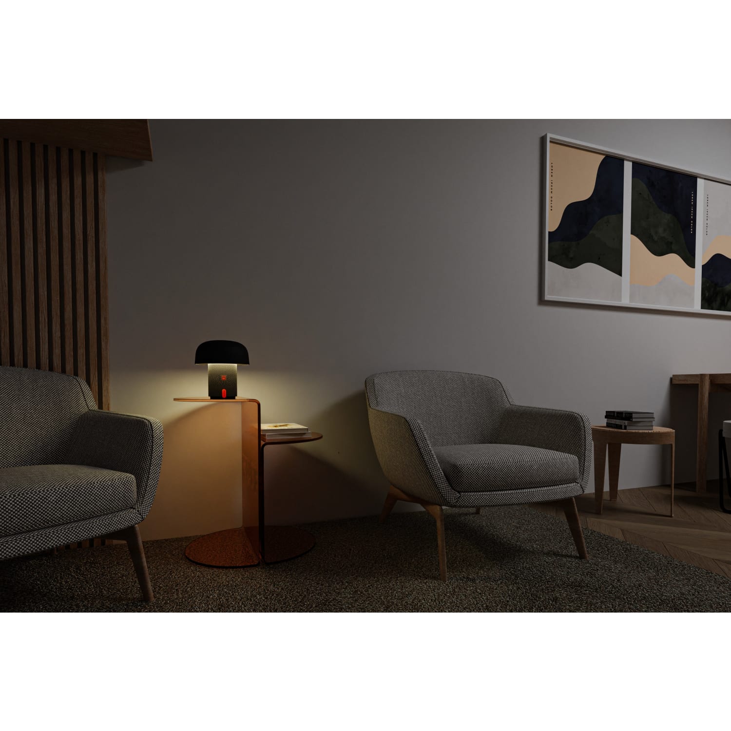 Kooduu Sensa Play Cordless Indoor/Outdoor JBL Speaker Lamp, Black - Image 6