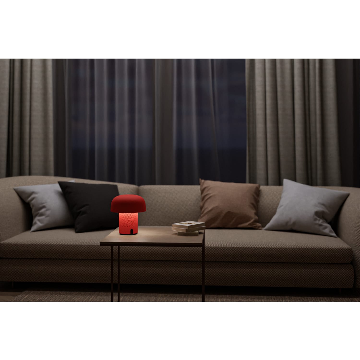 Kooduu Sensa Play Cordless Indoor/Outdoor JBL Speaker Lamp, Orange - Image 6