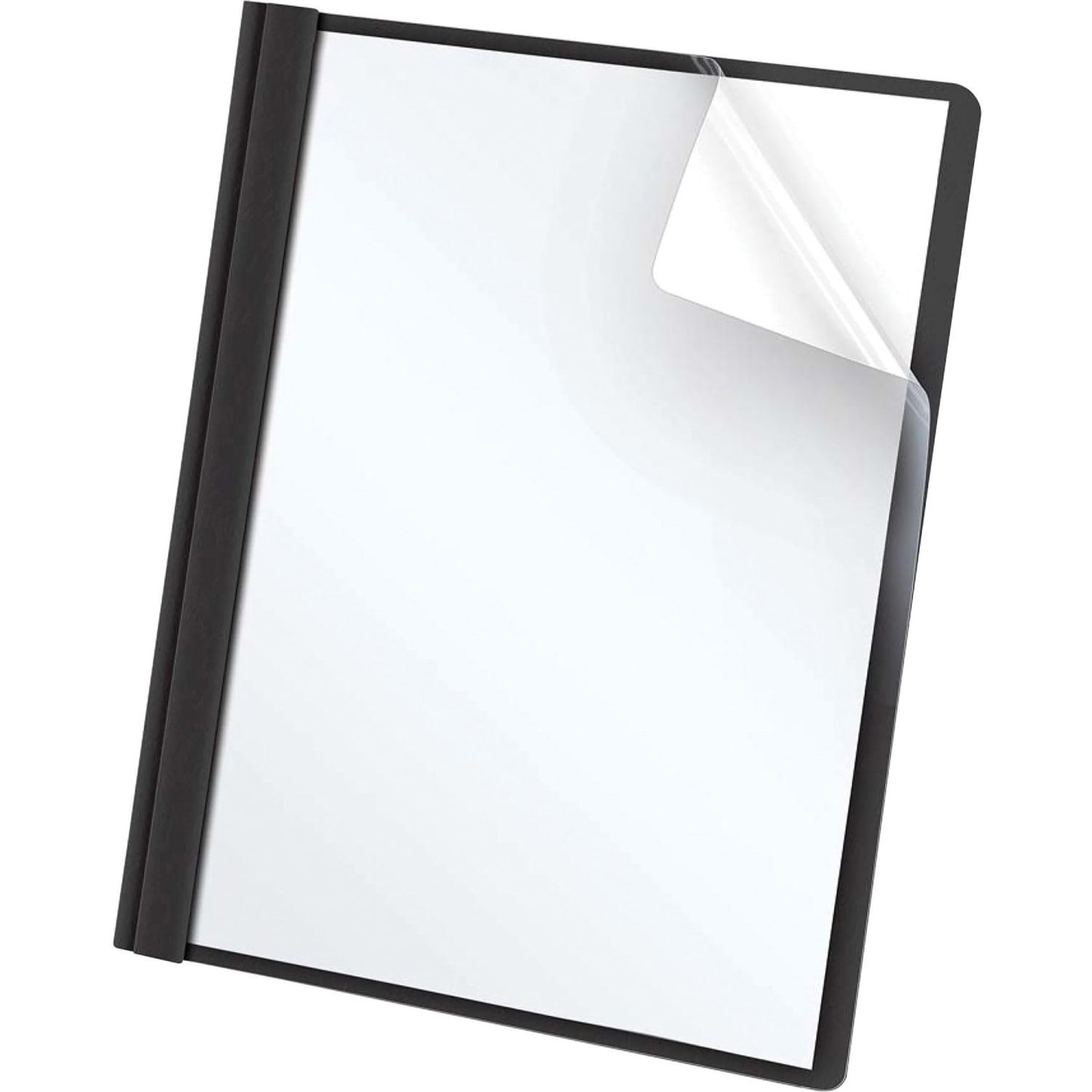 Oxford Clear-Front Report Covers, 8 1/2in x 11in, Black, Pack Of 25 - Image 4