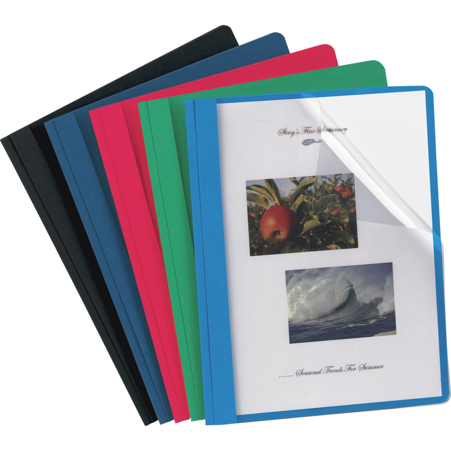 Oxford Clear-Front Report Covers, 8 1/2in x 11in,Assorted, Pack Of 25 - Image 5