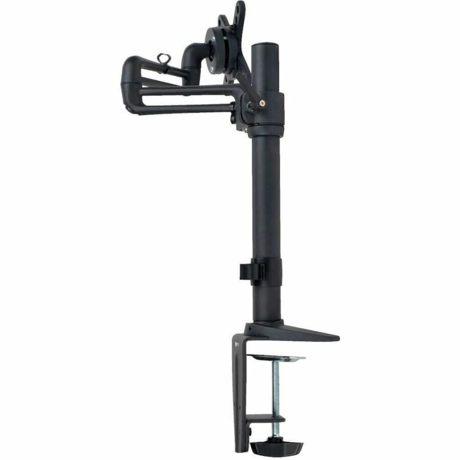 Tripp Lite Display LCD Flex Arm Desk Mount Monitor Stand Clamp 13in to 27in EA - Mounting kit (desk clamp mount, pole, bracket adapter, base plate) for LCD / plasma panel (full-motion) - steel - black - screen size: 13in-27in - desktop - Image 4
