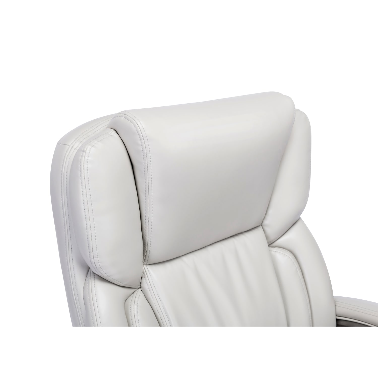 Serta Garret Ergonomic Bonded Leather High-Back Executive Chair, White - Image 7
