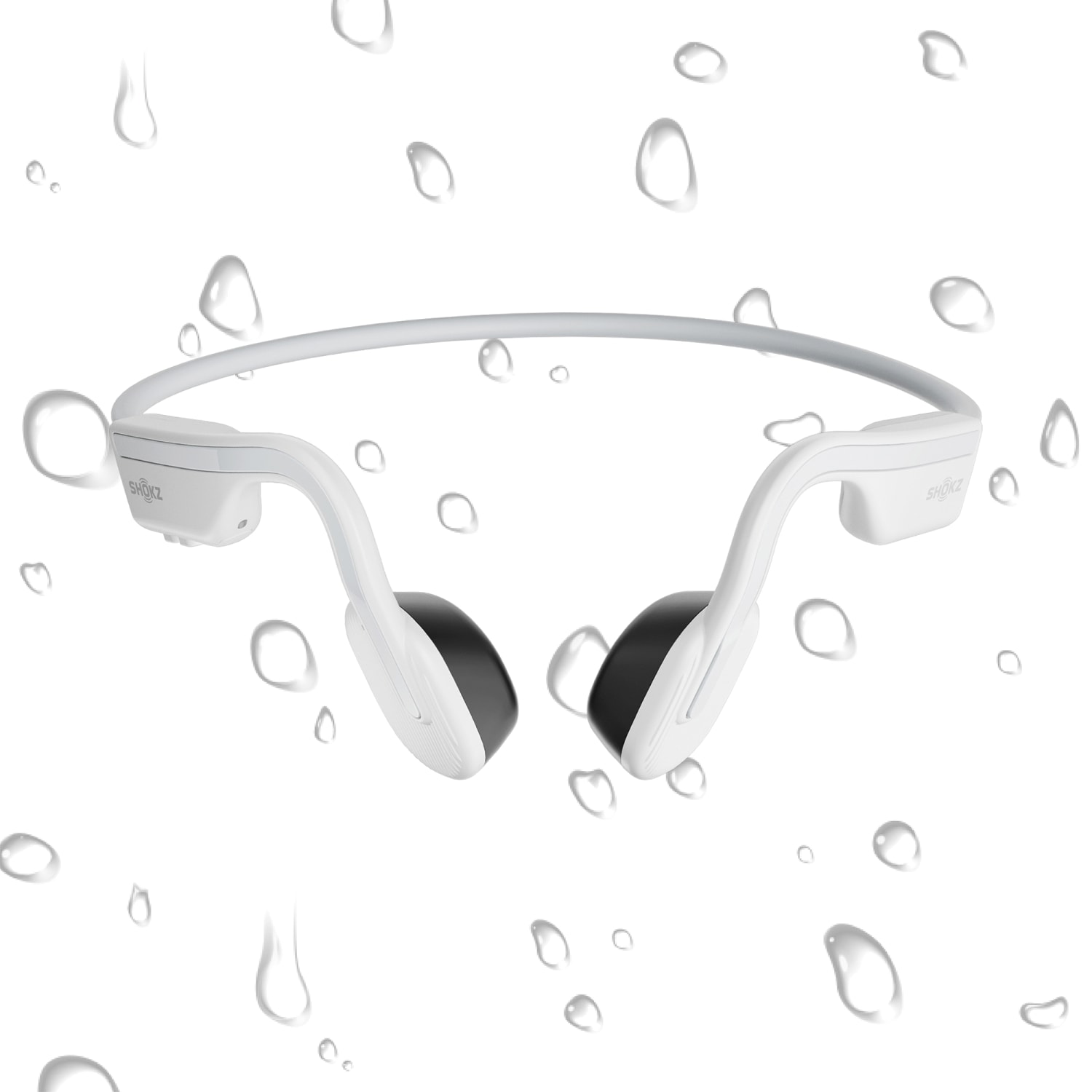 Shokz OpenMove Bone-Conduction Open-Ear Lifestyle Headphones With Microphones, White - Image 4