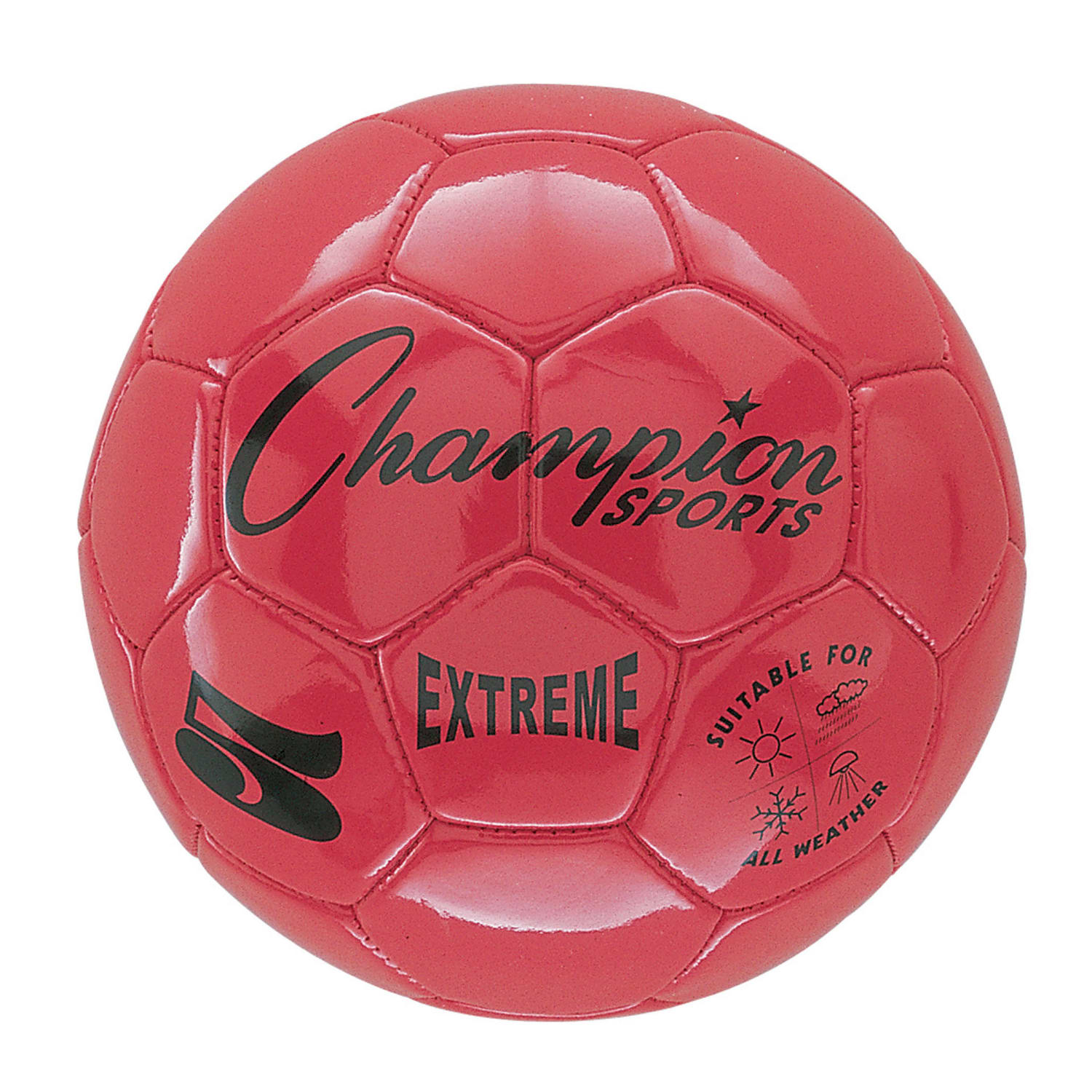 Champion Sports Extreme Soccer Balls, Size 5, Red, Pack Of 2 Balls - Image 3