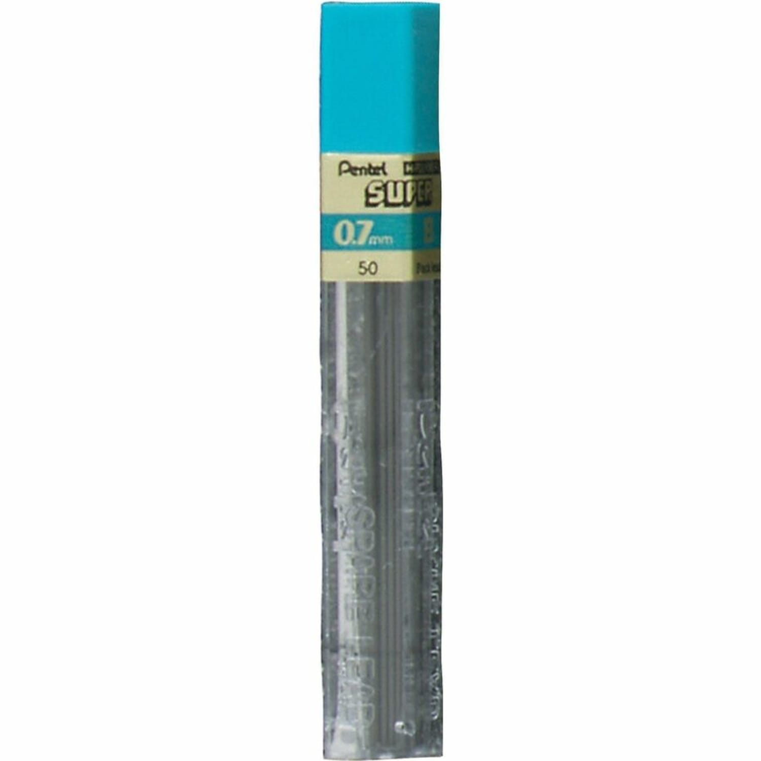 Pentel Super Hi-Polymer Leads, 0.7 mm, B, Soft, 12 Leads Per Tube - Image 3