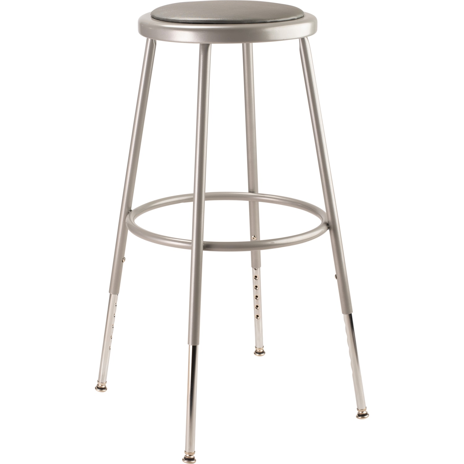 National Public Seating Adjustable VinylPadded Stools 25 32 12inH Gray Set Of 4 PopularChairscom National Public Seating Adjustable Vinyl Padded Stools 25 32 12inH Gray Set Of 4 PopularChairscom