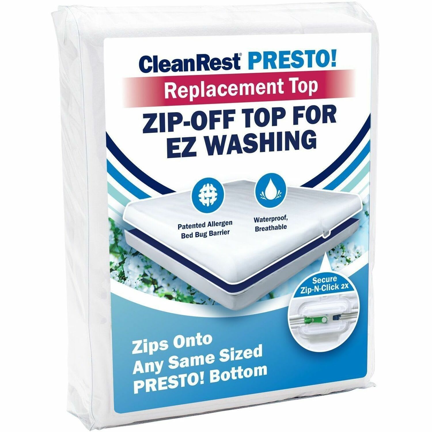 CleanRest Presto! Replacement Tops, California King, 84inL x 72inW x 18inD, White, Case Of 10 Tops - Image 6