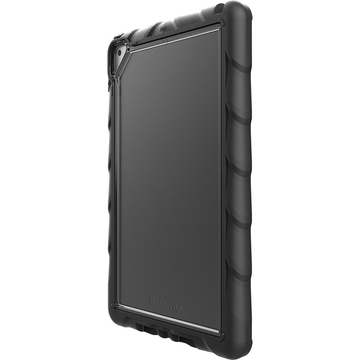 Gumdrop DropTech Clear for iPad 10.2 Case - For Apple iPad (7th Generation) Tablet - Apple Logo - Clear, Black - Image 4