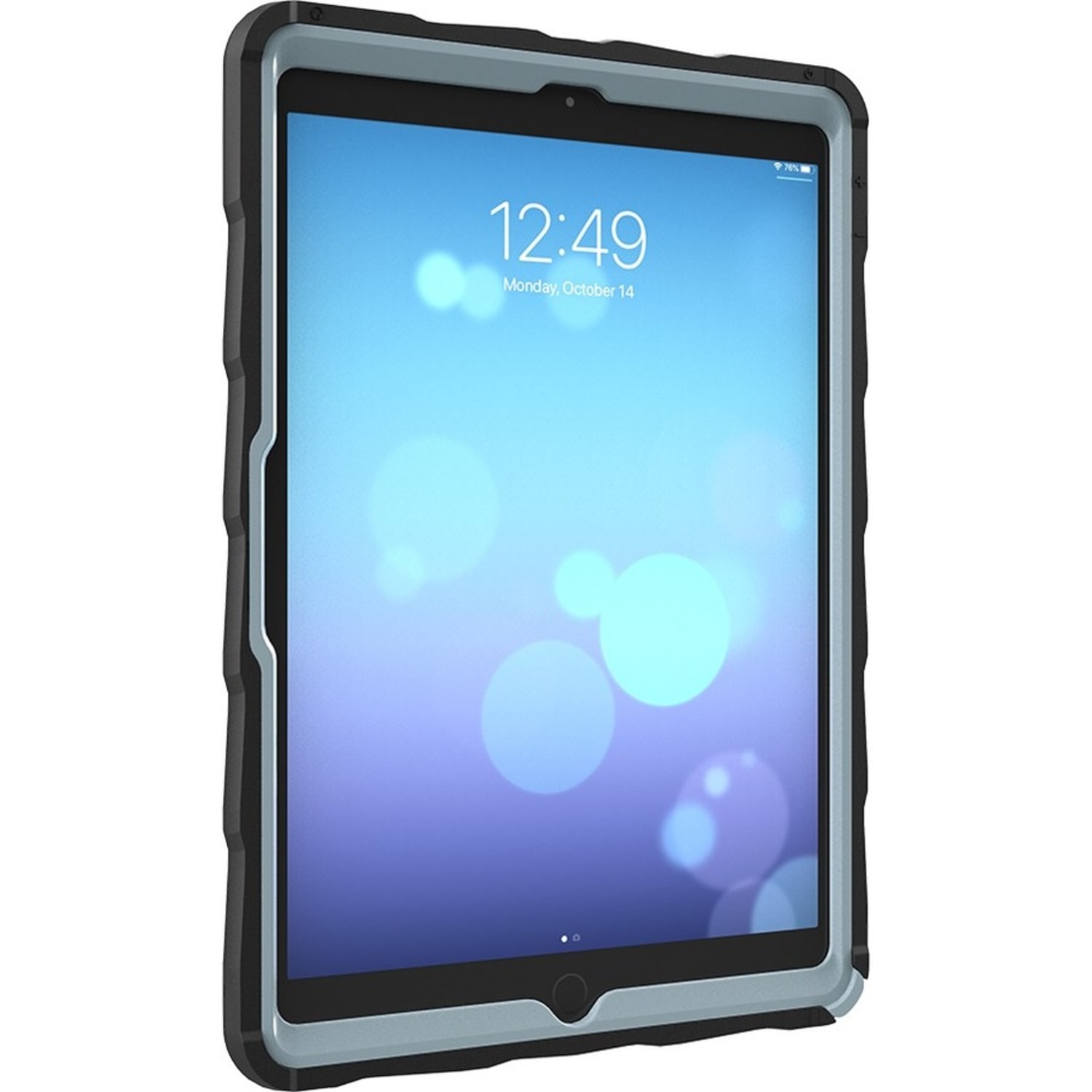 Gumdrop DropTech Clear for iPad 10.2 Case - For Apple iPad (7th Generation) Tablet - Apple Logo - Clear, Black - Image 6
