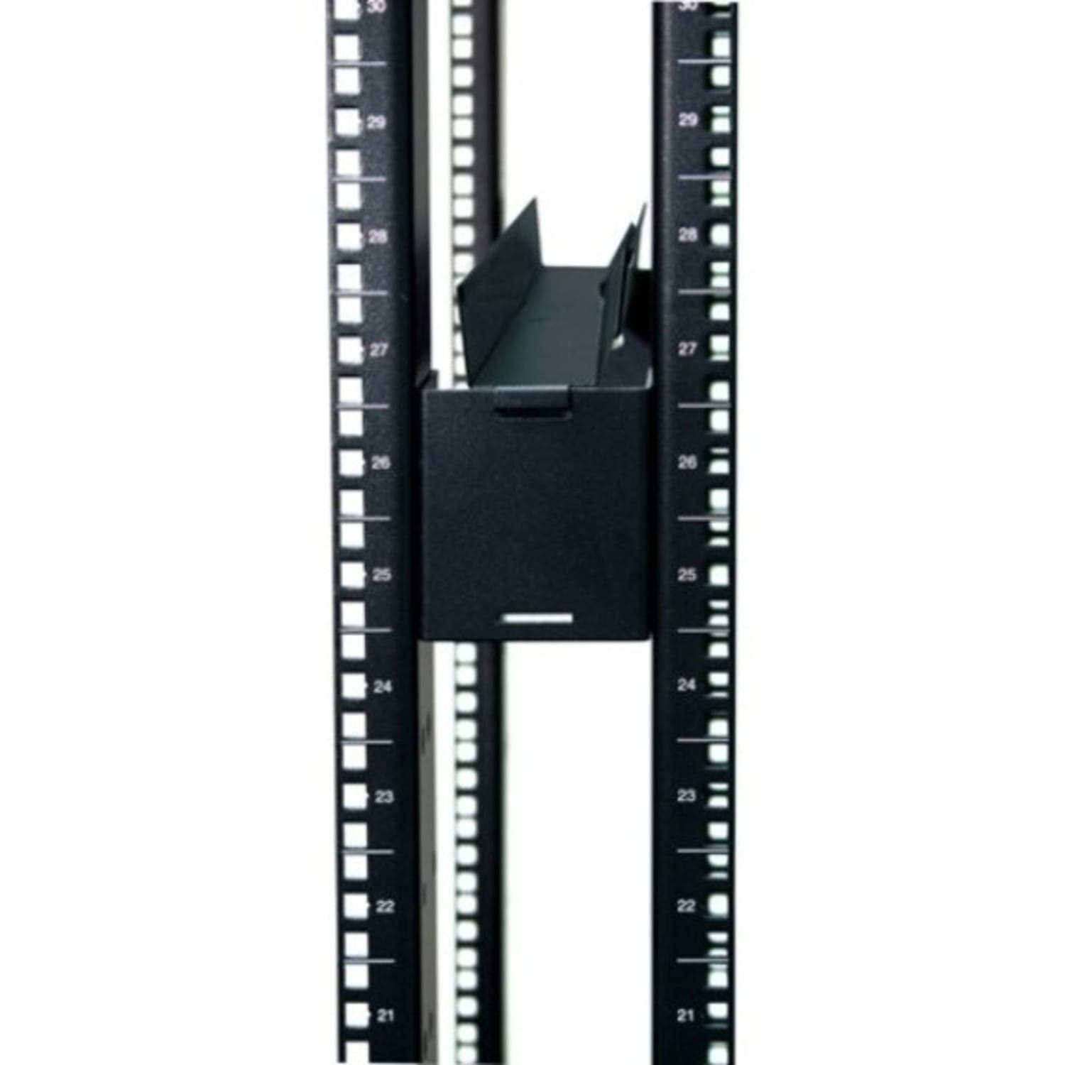 APC Side Channel Cable Trough - Cable Management Tray - Black - 0U Rack Height - Image 3