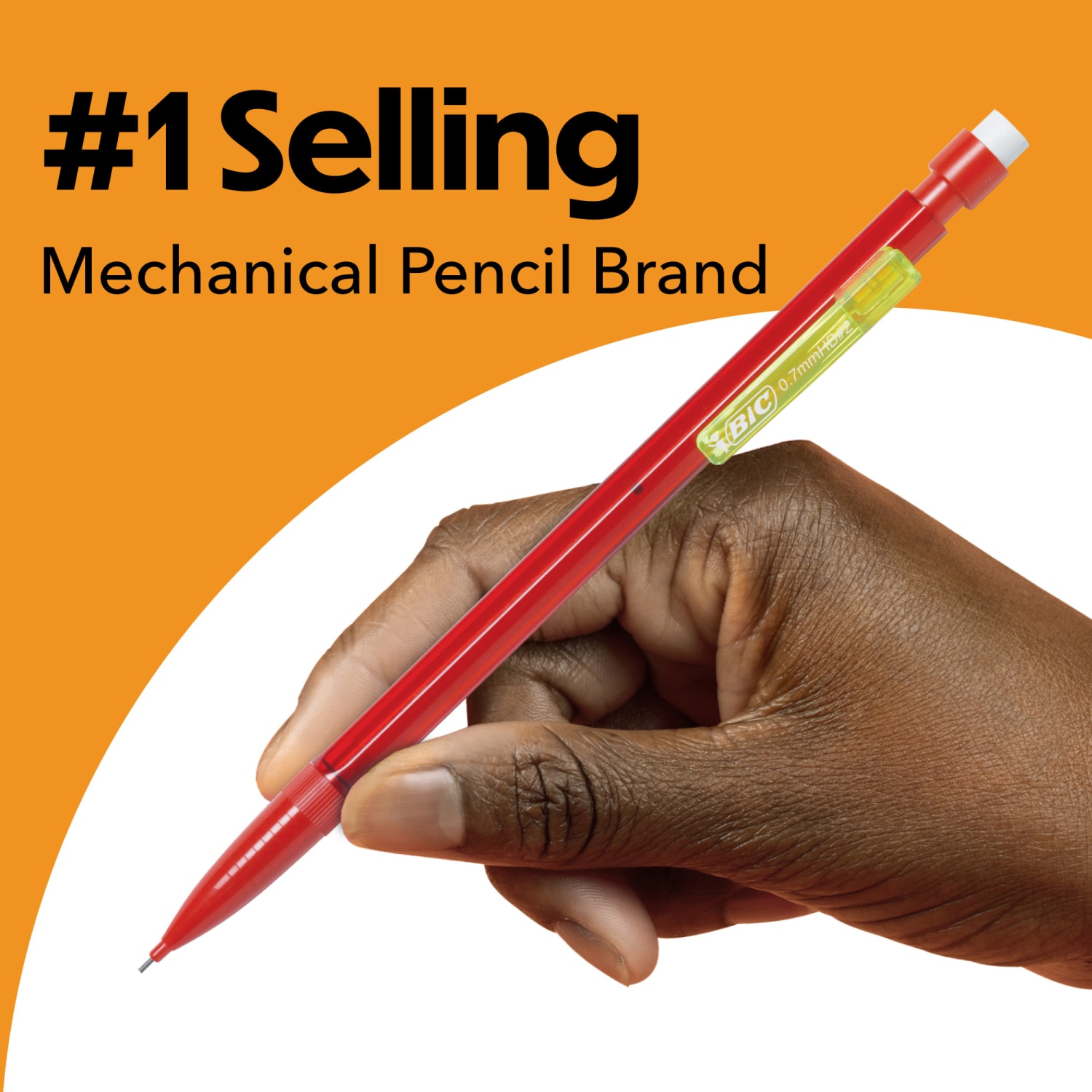 BIC Xtra Smooth Mechanical Pencils, Bright Edition, No. 2, Medium Point, 0.7 mm, Assorted Bright Barrels, Pack Of 40 Pencils - Image 3