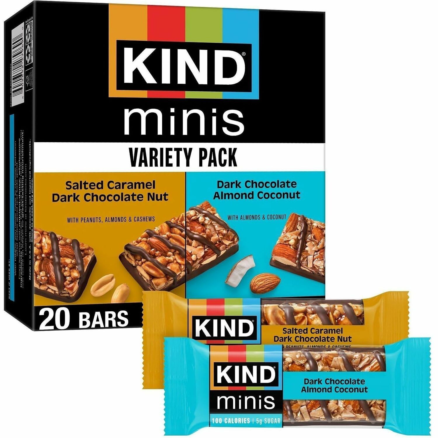 KIND Minis Dark Chocolate Nut Bars Variety