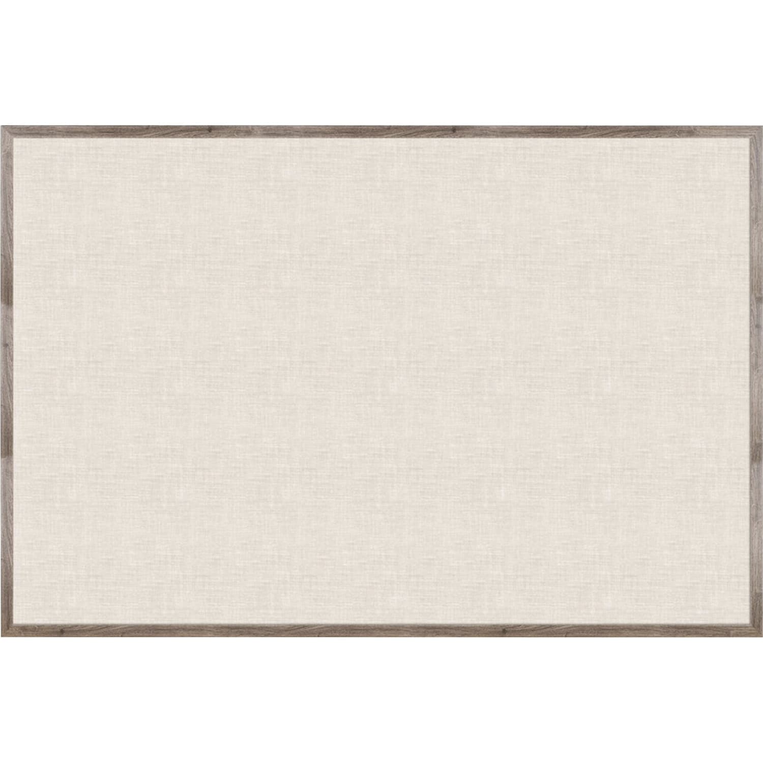 U Brands Linen Bulletin Board, 72in X 47in, Brown Rustic Wood Frame - Image 5