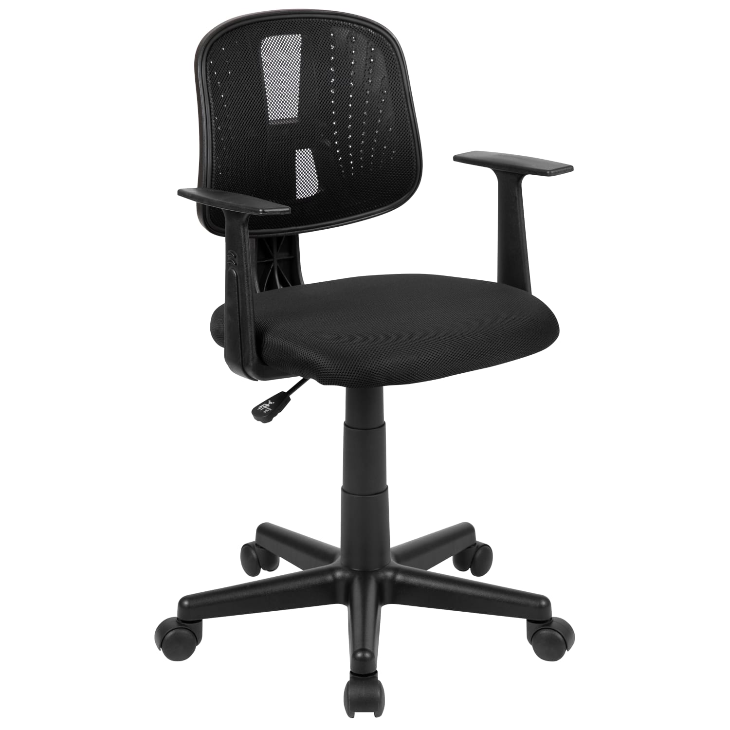 Flash Furniture Flash Fundamentals Mesh Low/Mid-Back Task Chair, Black - Image 3