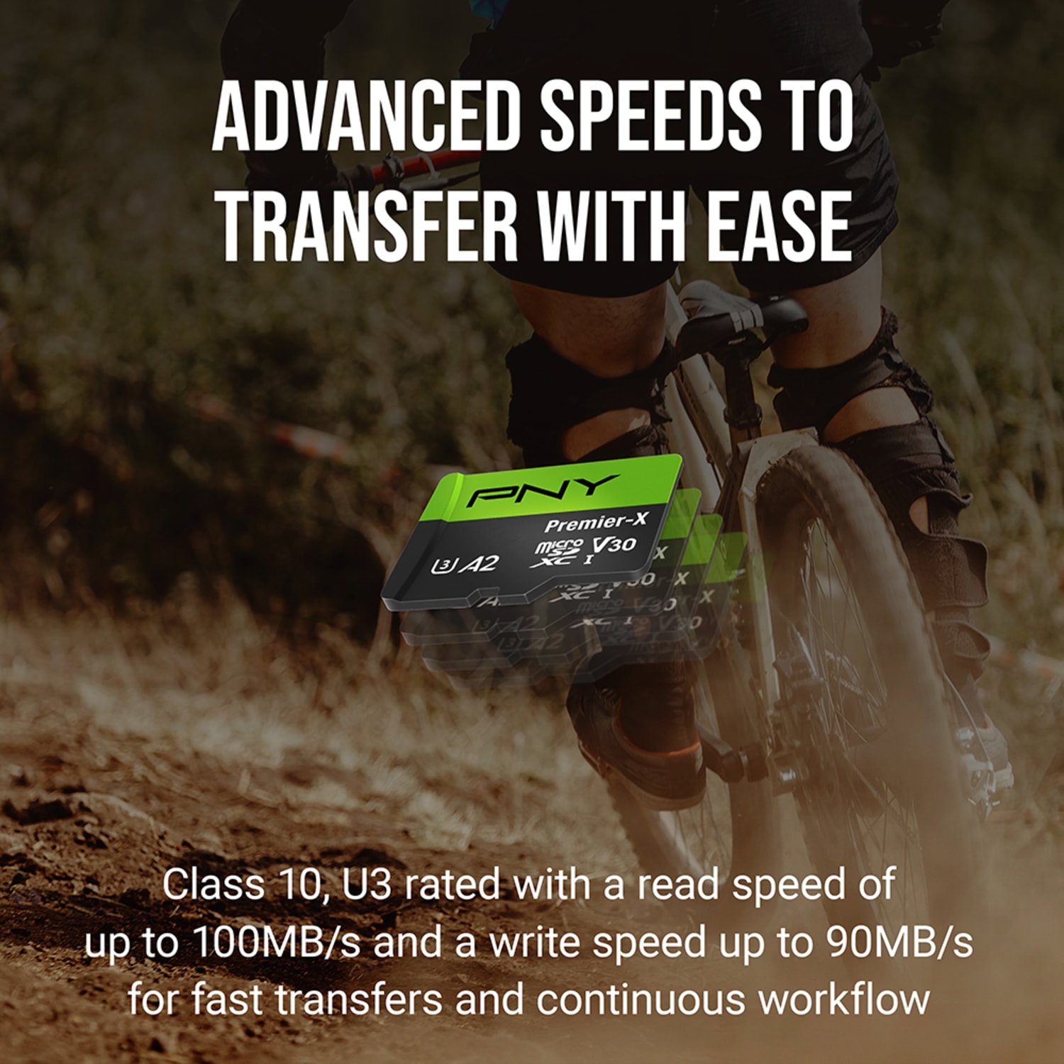 PNY Premier-X Class 10 U3 V30 100 Mbps microSDXC Flash Memory Card, 512GB - Image 4