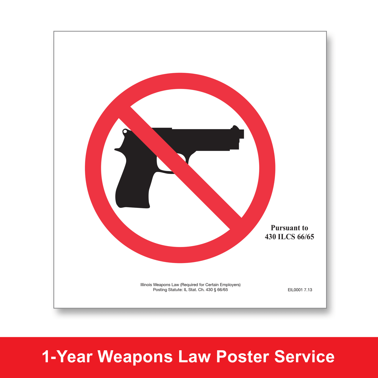 ComplyRight State Weapons Law 1-Year Poster Service, English, District Of Columbia, 8 1/2in x 11in - Image 3