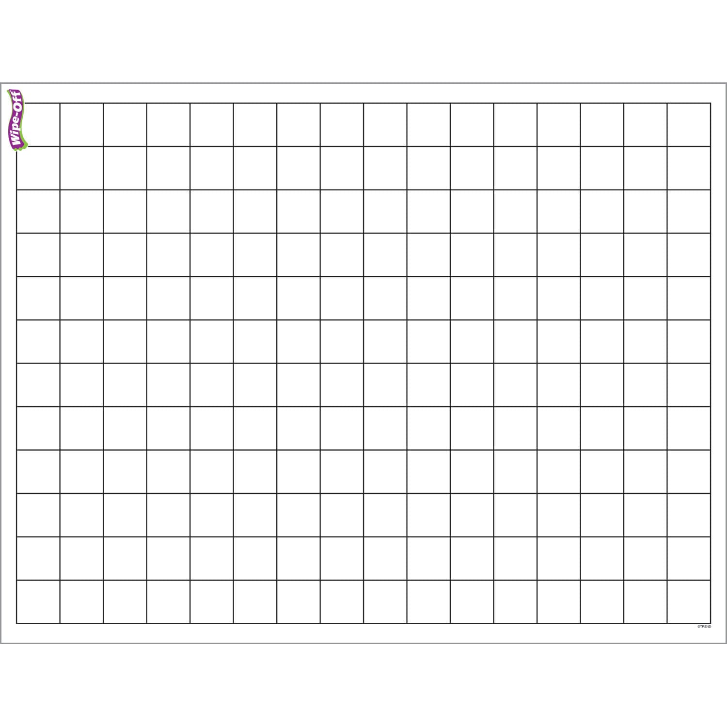 Trend Graphing Grid Wipe-Off Charts, 17in x 22in, Small Squares, Pack Of 6 Charts - Image 3