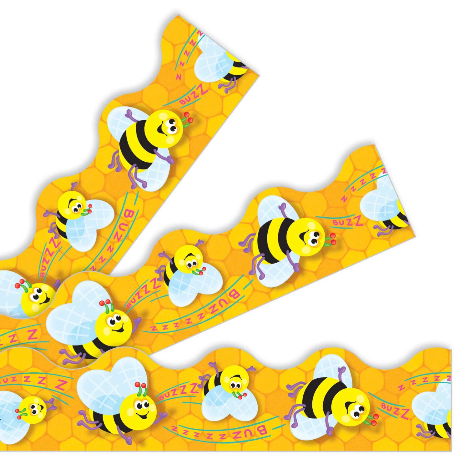 Trend Terrific Trimmers, Busy Bees, 39ft Per Pack, Set Of 6 Packs - Image 5
