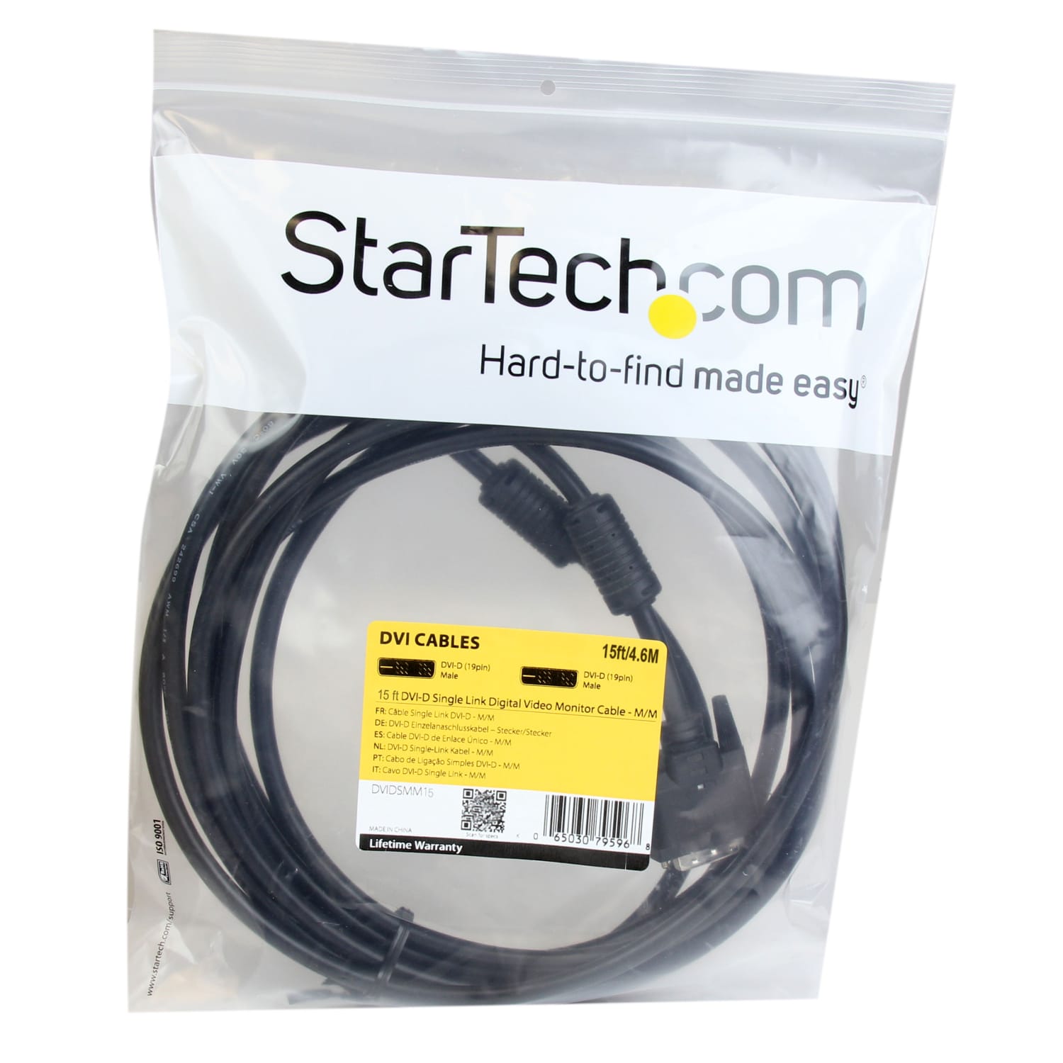 StarTech.com 15 ft DVI-D Single Link Cable - M/M - Provide a high-speed, crystal-clear connection to your DVI digital devices - DVIDSMM15 - Image 5