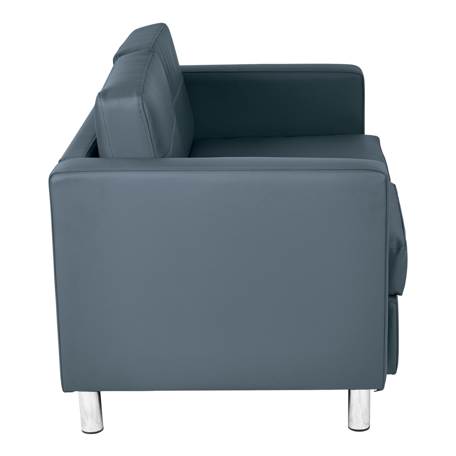 Office Star Pacific Fabric Loveseat, 29-1/2inH x 51-1/2inW x 30-1/2inD, Dillon/Chrome - Image 3