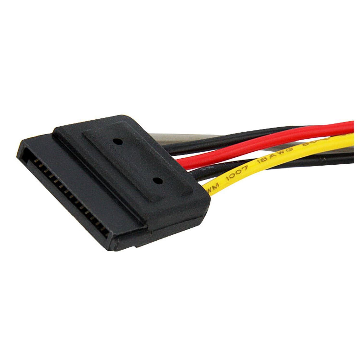 StarTech.com 6in SATA Power Y Splitter Cable Adapter - Add an extra SATA power outlet to your Power Supply - sata power splitter - 6in sata power cable - 6in sata power y cable -6in sata power adapter cable - Image 4