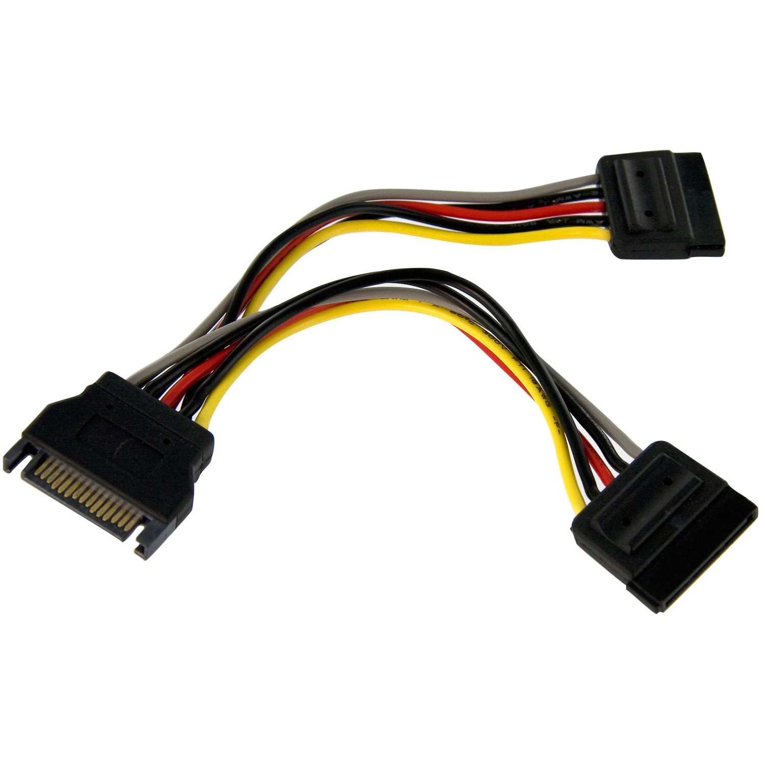 StarTech.com 6in SATA Power Y Splitter Cable Adapter - Add an extra SATA power outlet to your Power Supply - sata power splitter - 6in sata power cable - 6in sata power y cable -6in sata power adapter cable - Image 6
